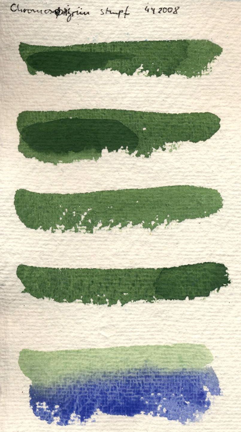 Kremer akvarel - chromová zelená (plast, 3 x 1,8 x 1 cm)
